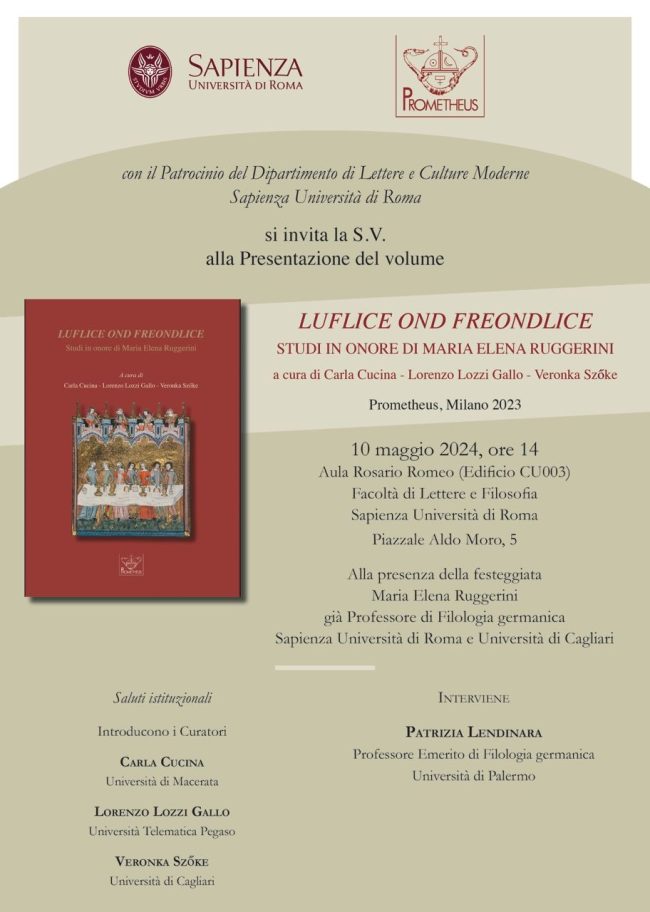 Locandina presentazione Luflice ond freondlice n.r.